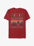 Retro Sasquatch Vintage Bigfoot Ugly Christmas Sweater T-Shirt | Premium Unisex T-Shirt, Trending Graphic Tee
