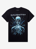 Daughtry Crown Symbol Skeleton T-Shirt