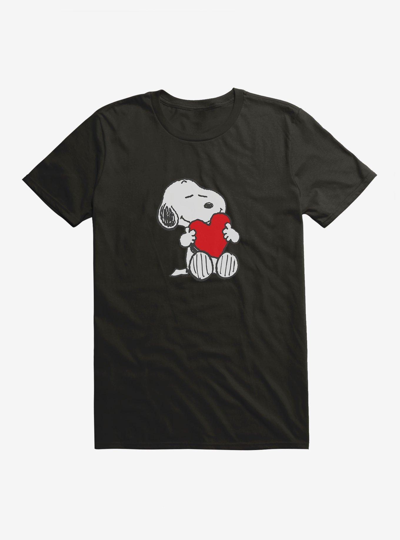 Peanuts Snoopy Valentine Day Heart Card Shirt T Shirt Gift Ready
