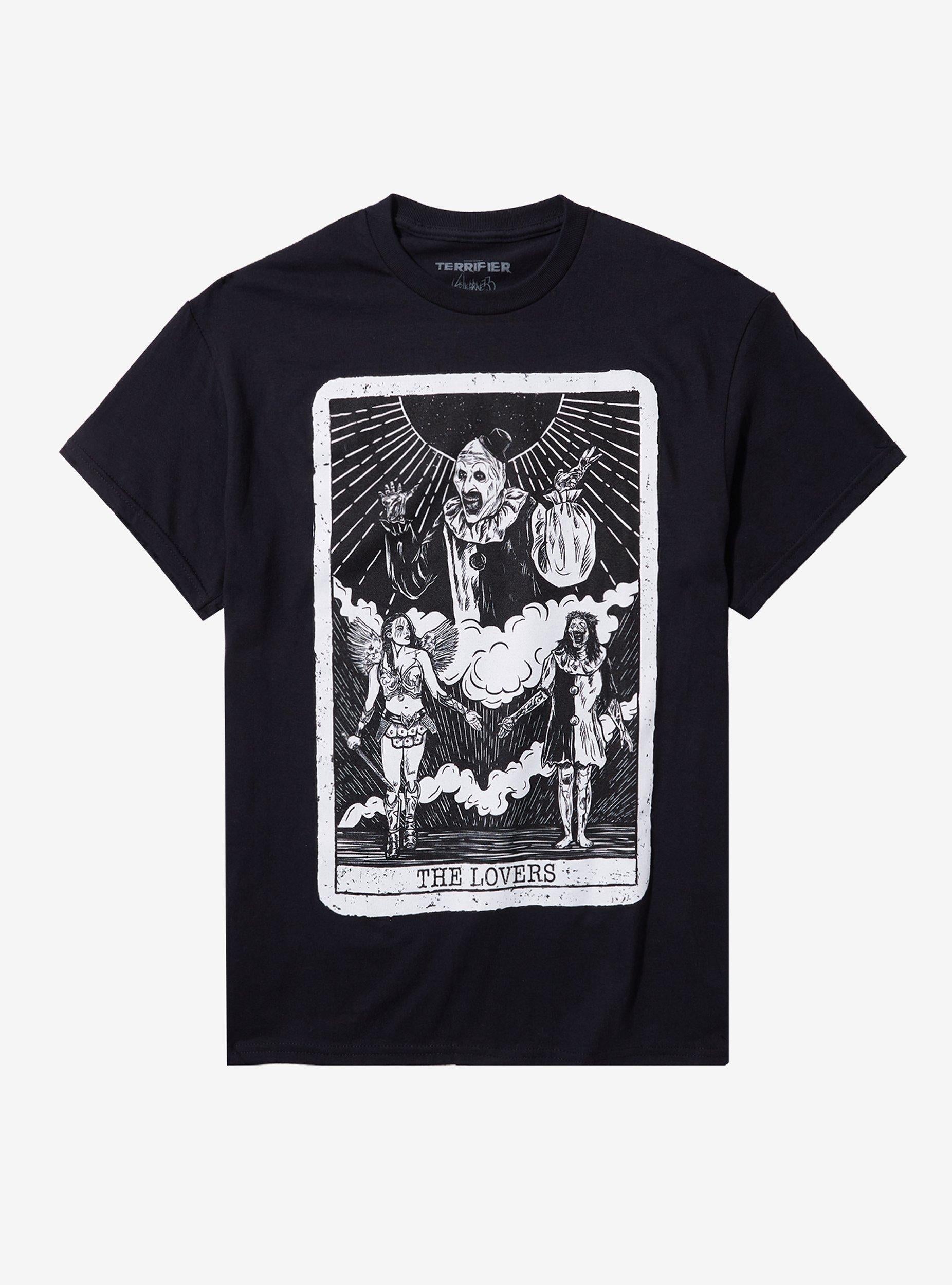 Terrifier Art The Clown Tarot Card T-Shirt By Vertebrae33 | Graphic T-Shirt for Unisex