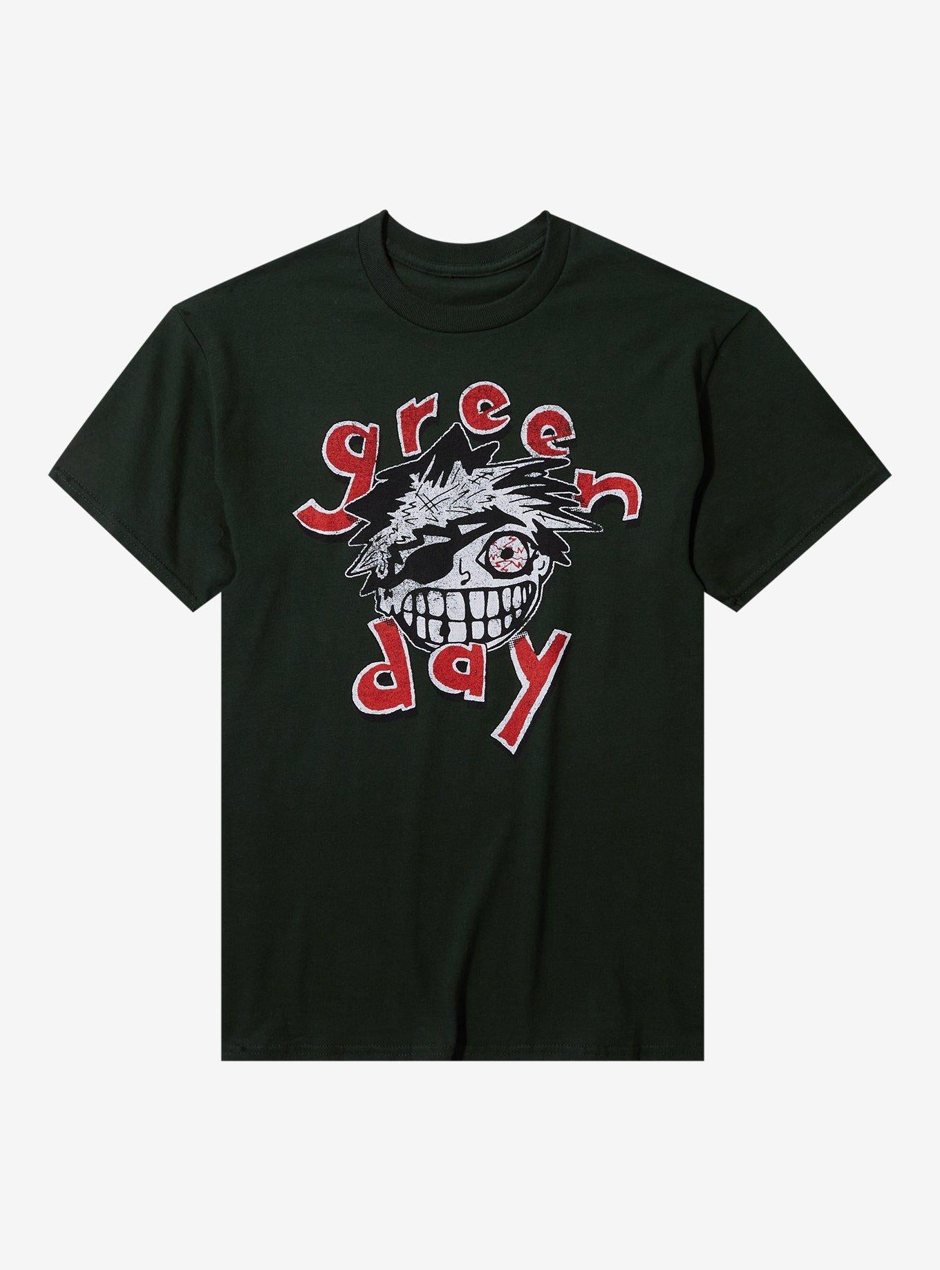 Green Day Eye Patch Grin T-Shirt
