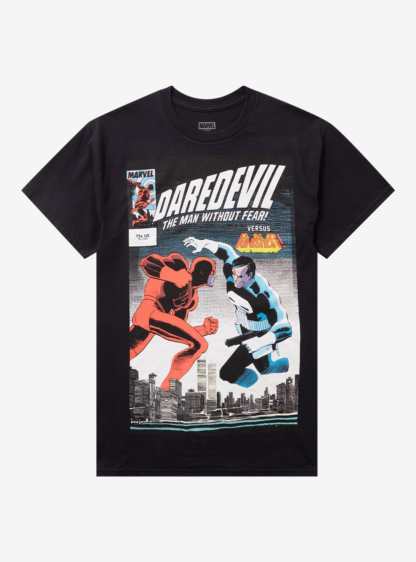 Marvel Daredevil Vs The Punisher Comic Book T-Shirt | Premium Unisex T-Shirt, Trending Graphic Tee