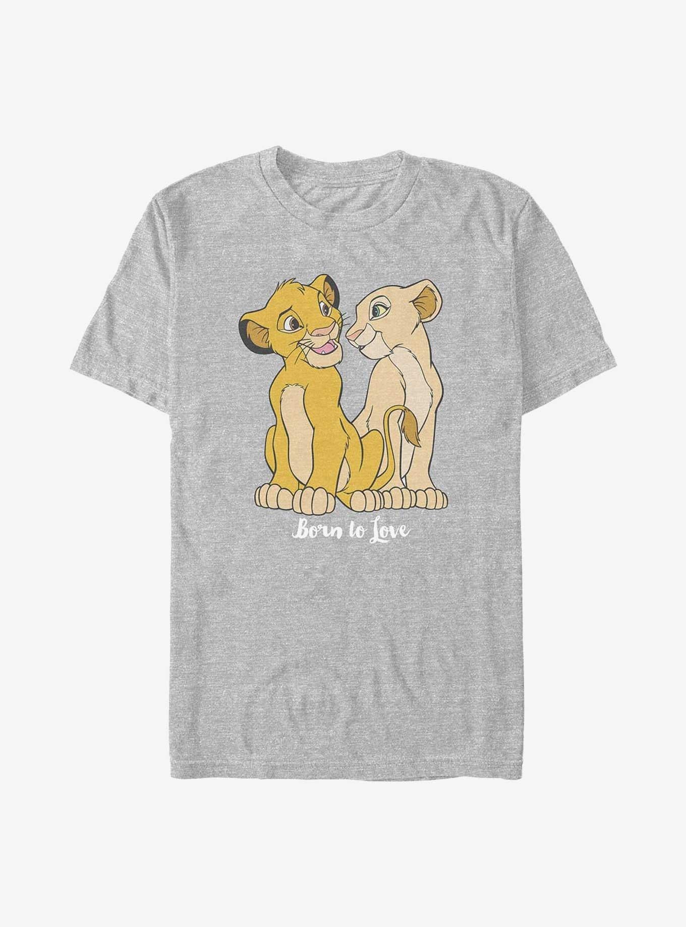 Cartoon The Lion King Simba And Nala Love Shirt T Shirt Clean Design