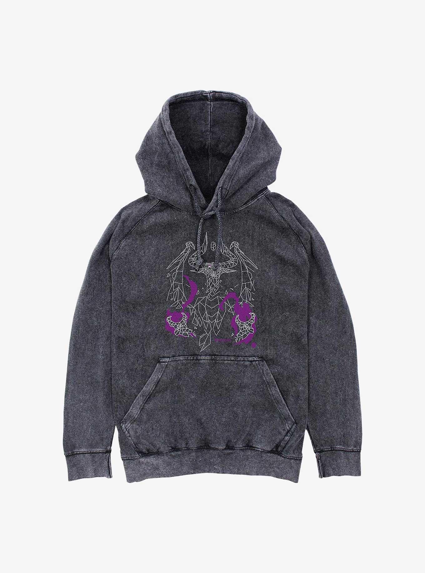 Magic: The Gathering Nicol Bolas Polygon Mineral Wash Hoodie