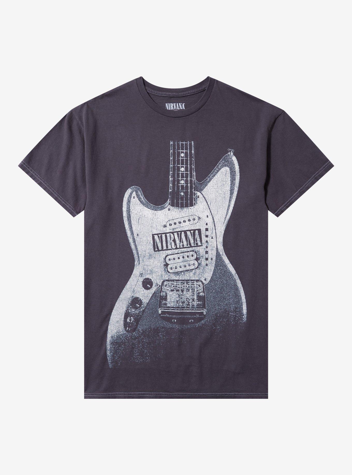 Nirvana Guitar Pigment Dye T-Shirt | Premium Unisex T-Shirt, Trending Graphic Tee