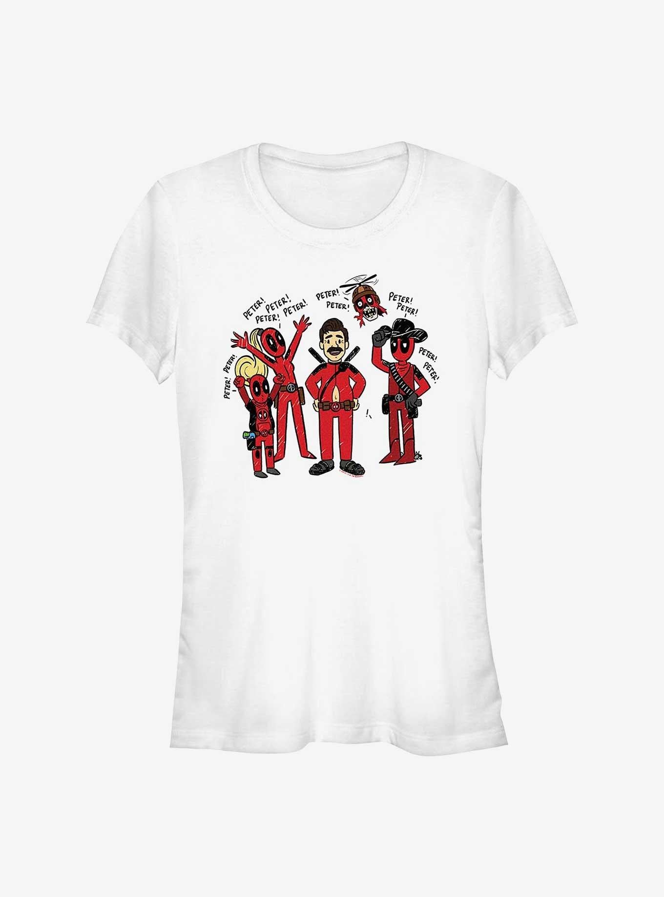 Superhero Deadpool Wolverine We Love Peter Girls Shirt T Shirt Gift Ready
