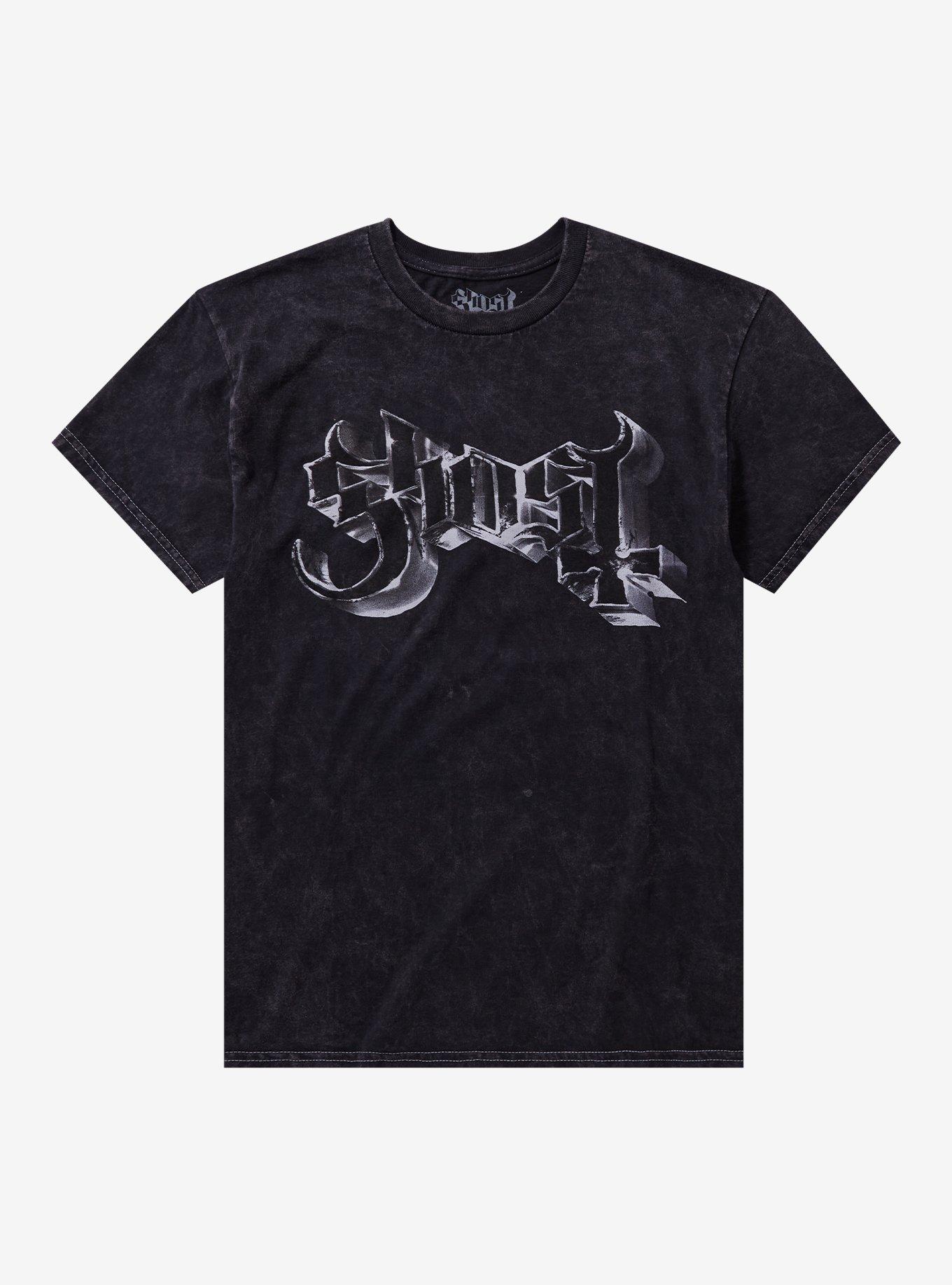 Ghost Logo Mineral Wash T-Shirt