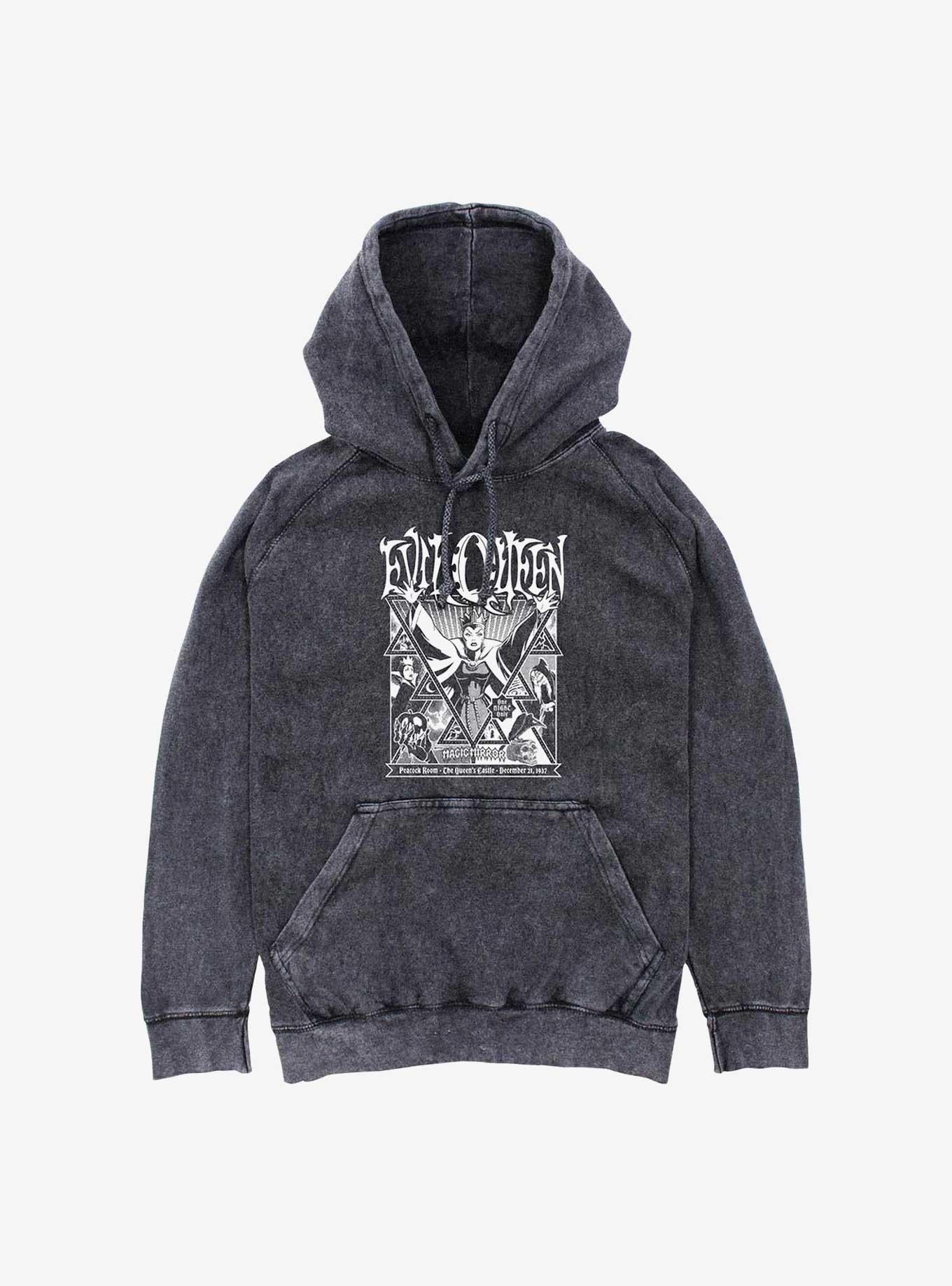 Disney Villains Evil Queen Magic Mirror Mineral Wash Hoodie