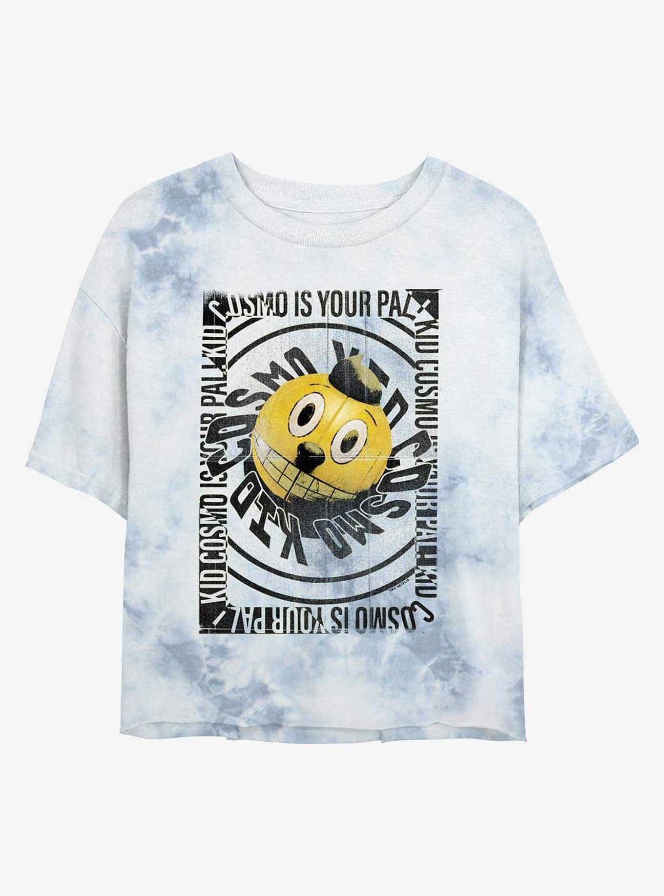 Electric State Cosmo Graphic Tie-Dye Girls Crop T-Shirt | Graphic T-Shirt for Unisex