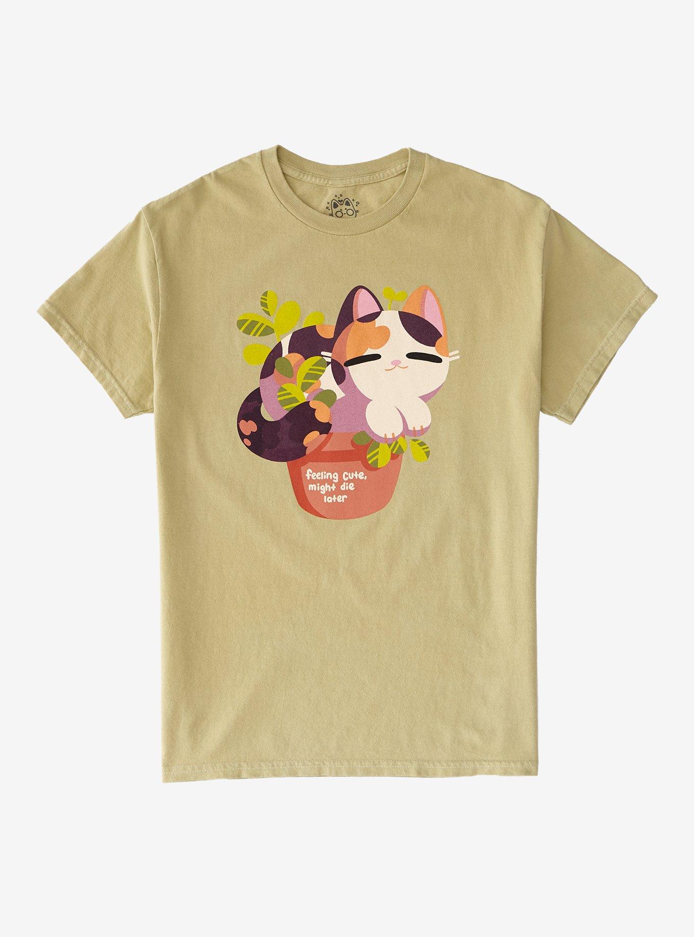 Feeling Cute Cat TShirt By Hollyddraws Graphic Tee | Graphic Tee | Unisex Shirt | Premium Quality Apparel