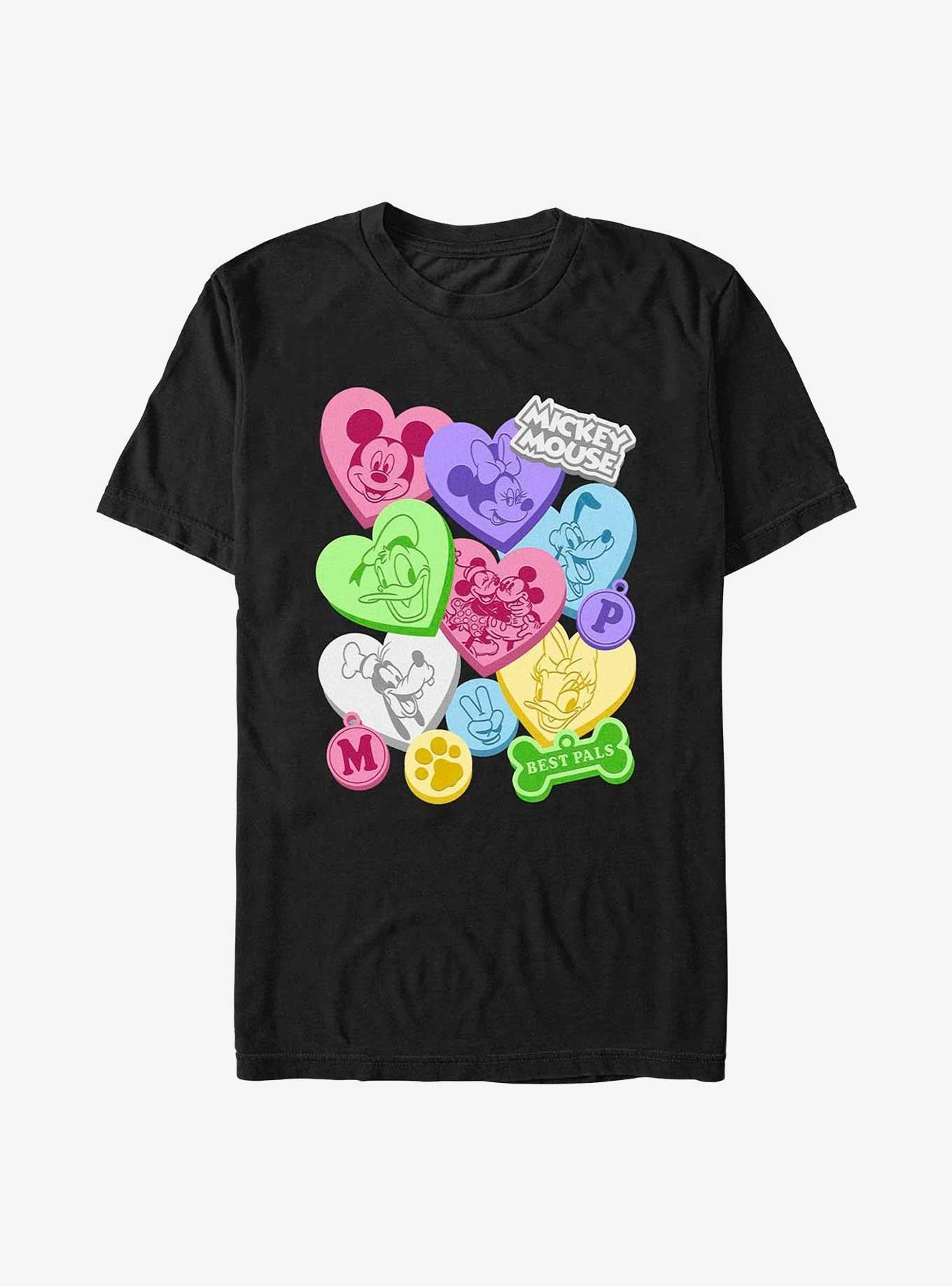 Cartoon Mickey Mouse Candy Hearts Shirt T Shirt Gift Ready