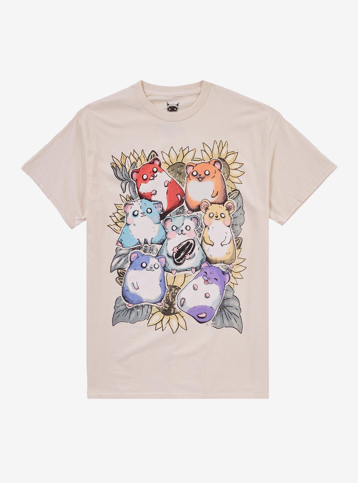 Rainbow Hamster Sunflower TShirt By Guild Of Calamity Graphic Tee | Graphic Tee | Unisex Shirt | Perfect Gift for Fans