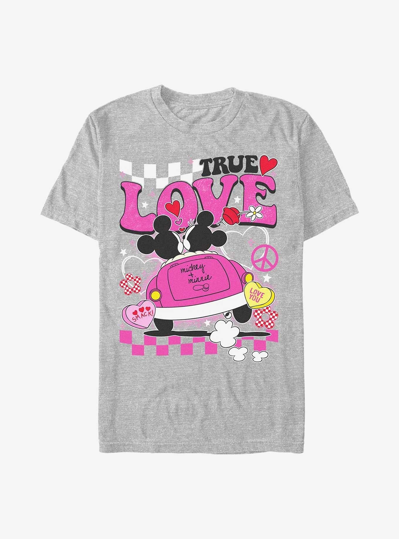 Cartoon Mickey Mouse Minnie Mouse Love Bug Shirt T Shirt Cozy Fit
