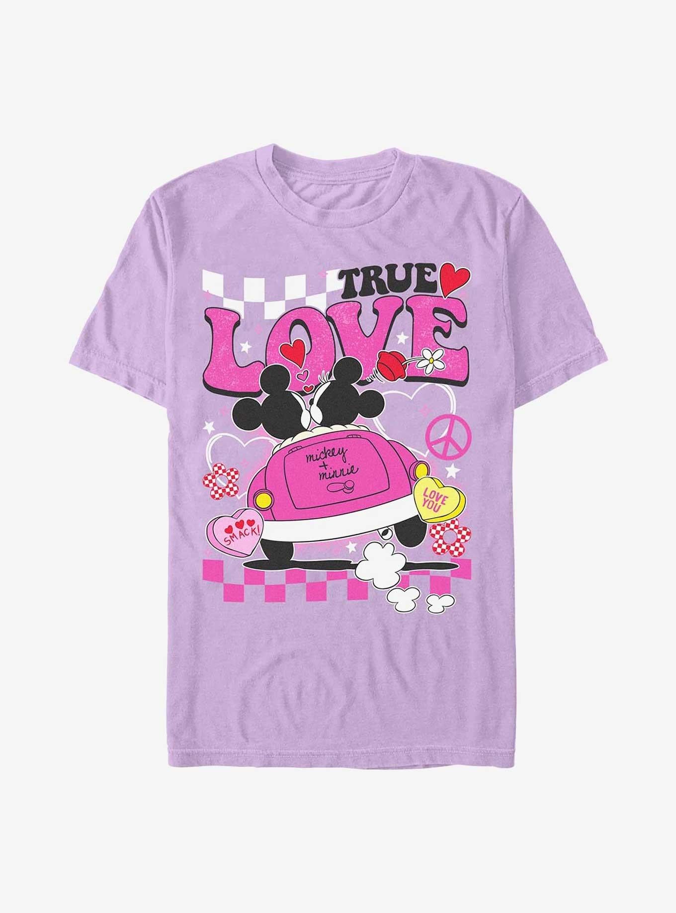 Cartoon Mickey Mouse Minnie Mouse Love Bug Garment Dye Shirt T Shirt Premium Quality
