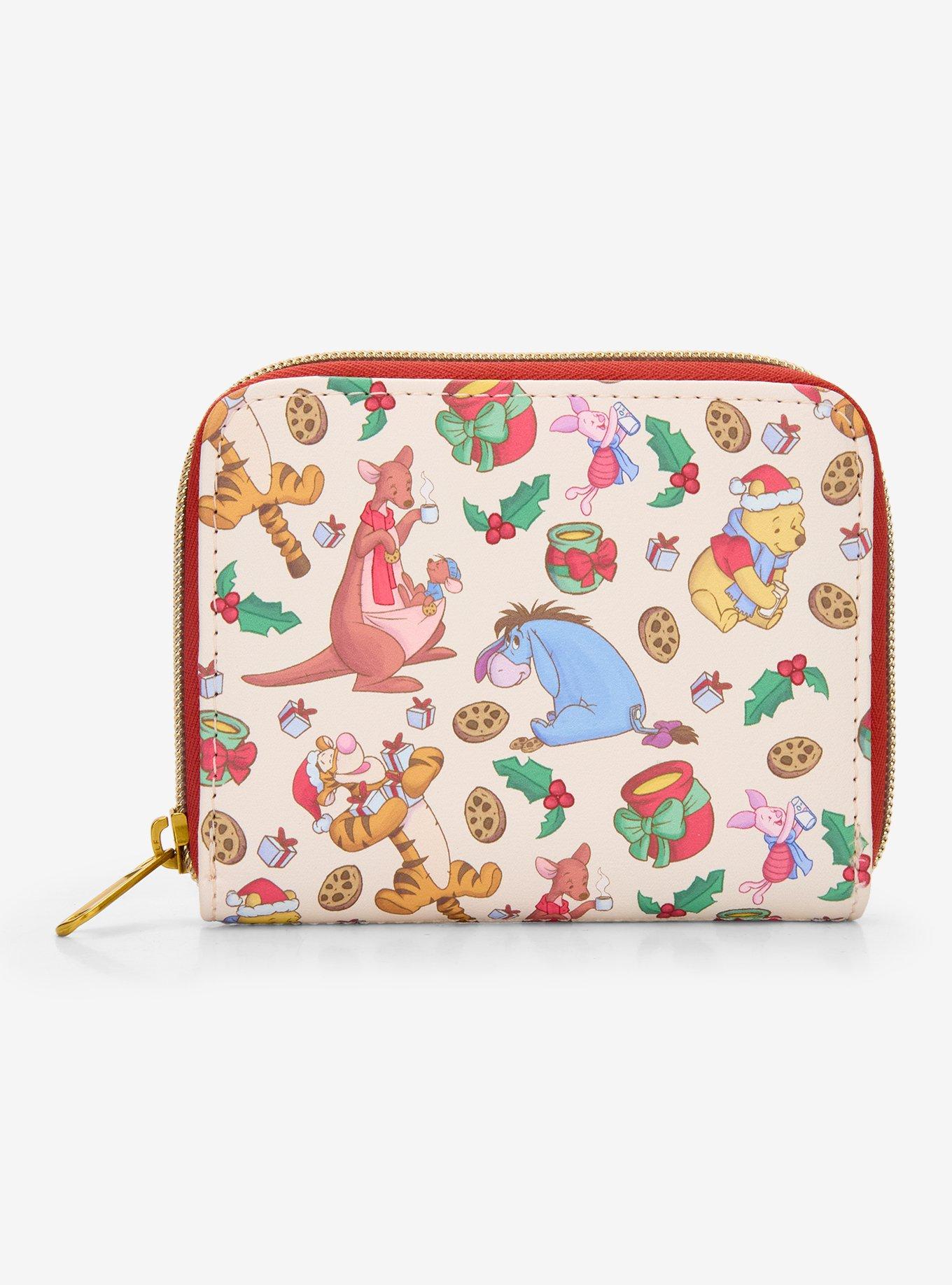 Loungefly Disney Winnie The Pooh Milk & Cookies Holiday Mini Zipper Wallet | Trendy Graphic Tee | Casual Unisex T-shirt