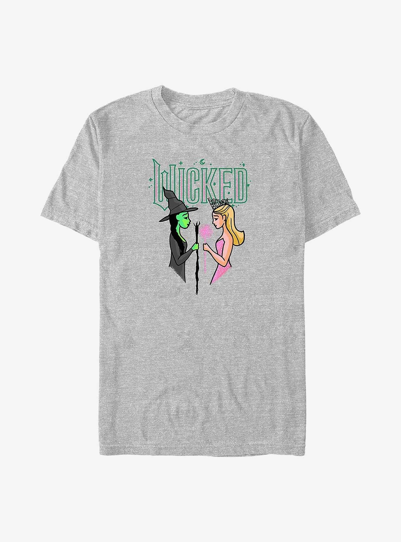 Wicked Elphaba Glinda Big Tall T-Shirt | Graphic T-Shirt for Unisex