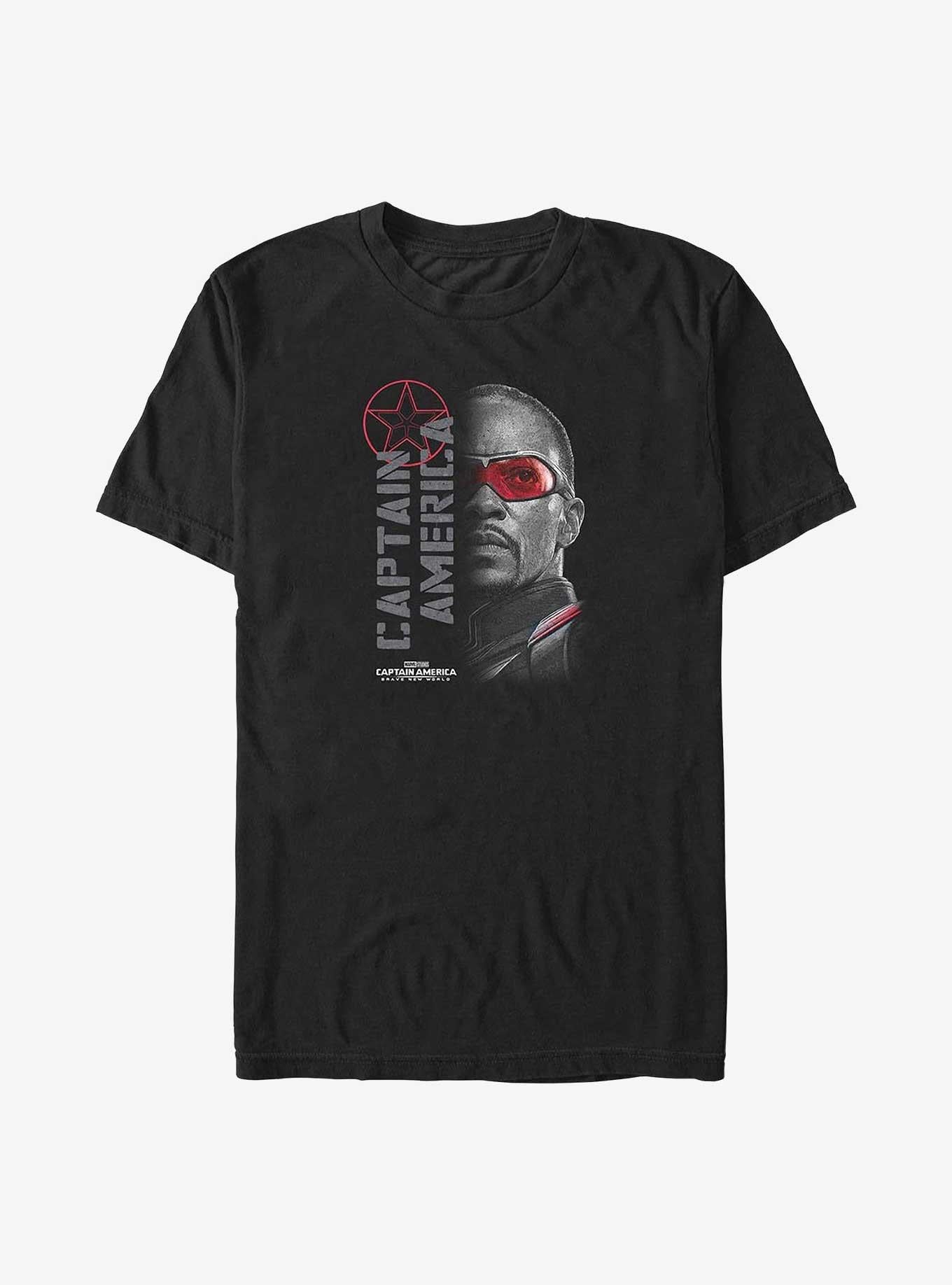 Captain America Brave New World Red Lens Flare Big Tall T-Shirt | Premium Unisex T-Shirt, Trending Graphic Tee
