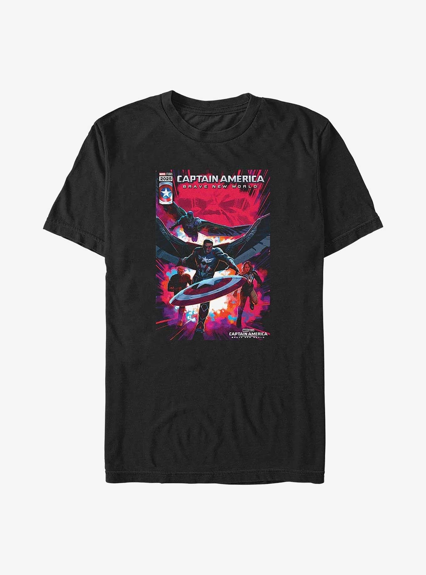 Captain America Brave New World Team Big Tall T-Shirt | Premium Unisex T-Shirt, Trending Graphic Tee