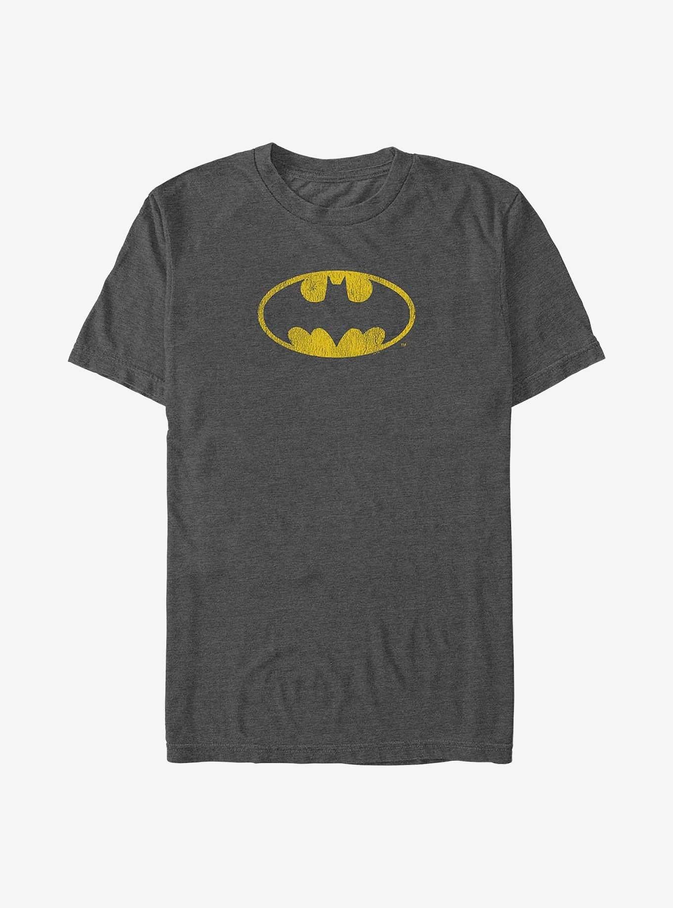 DC Comics Batman Yellow Logo Big Tall T-Shirt | Graphic T-Shirt for Unisex
