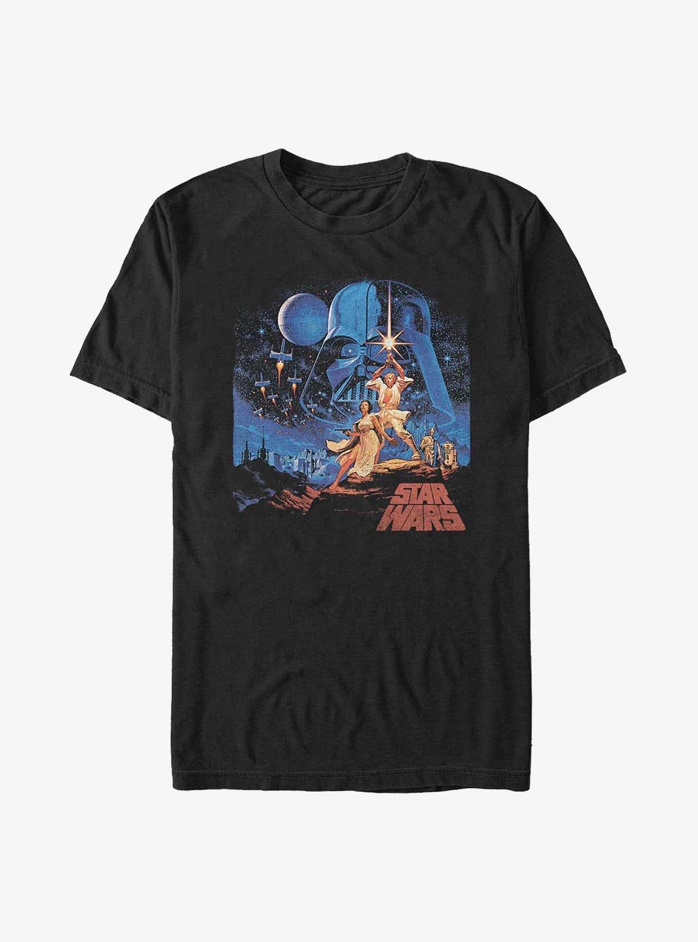 Star Wars Episode IV A New Hope Big Tall T-Shirt | Premium Unisex T-Shirt, Trending Graphic Tee
