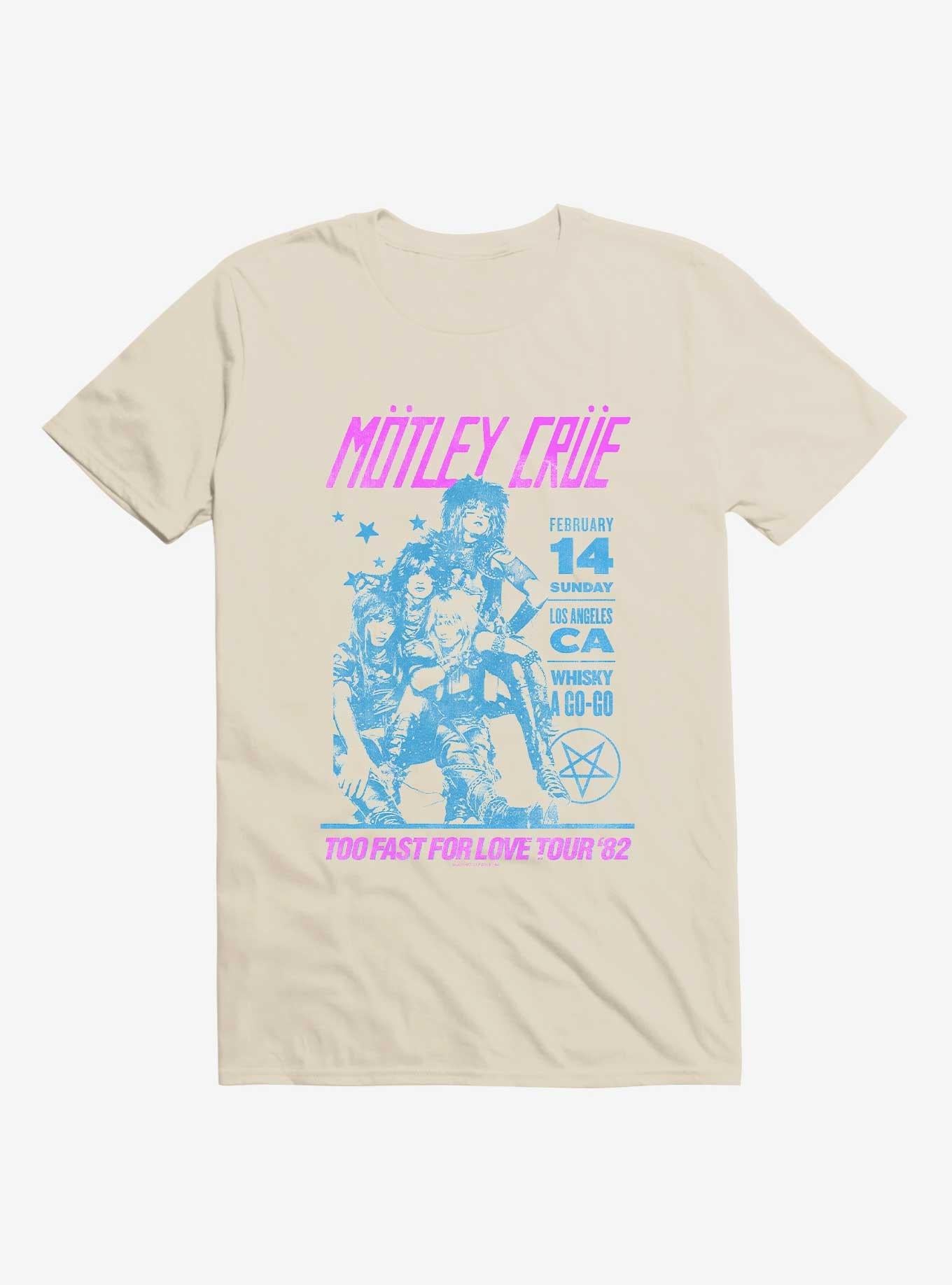 Motley Crue Too Fast For Love Tour 82 Shirt T Shirt Minimal Style