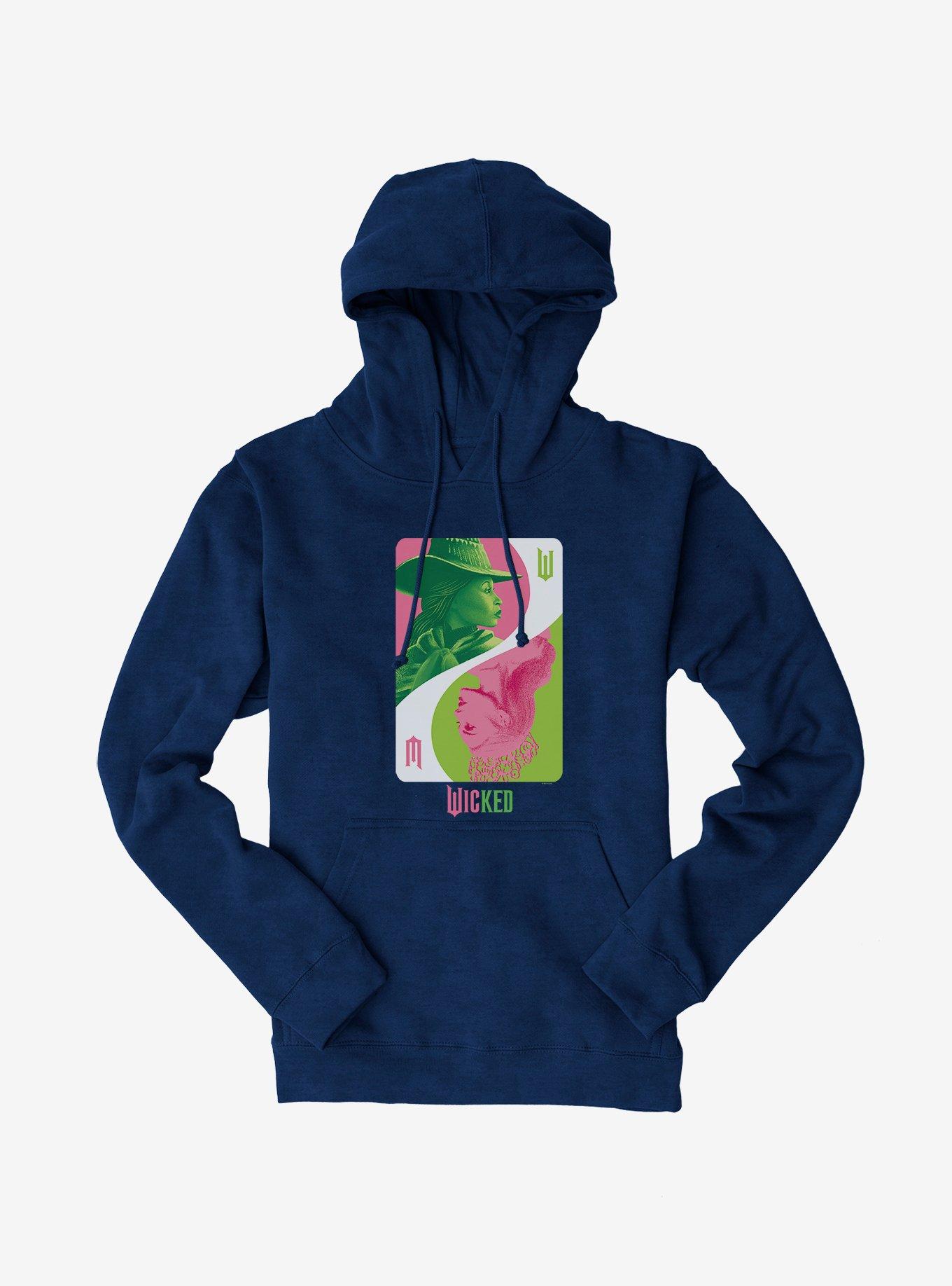 Wicked Elphaba Glinda Card Hoodie