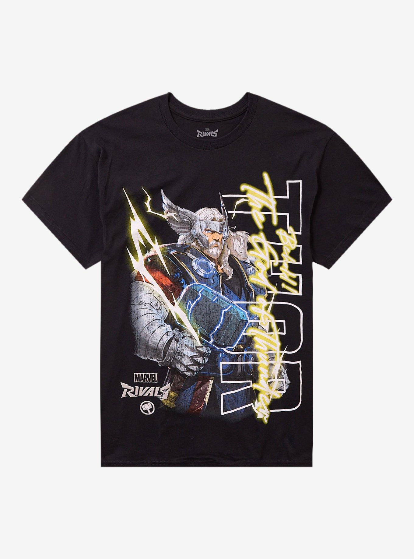 Marvel Rivals Thor Lightning T-Shirt | Graphic T-Shirt for Unisex