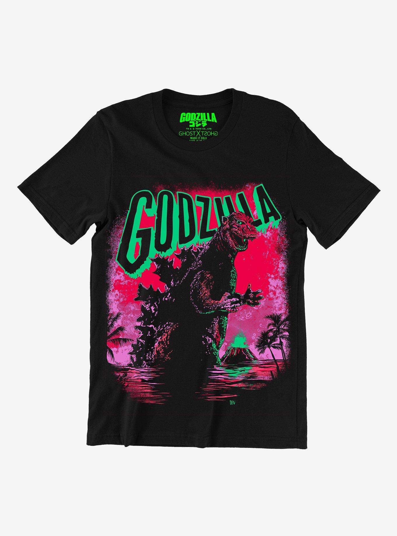 Ghost X Ghost Godzilla Portrait T-Shirt