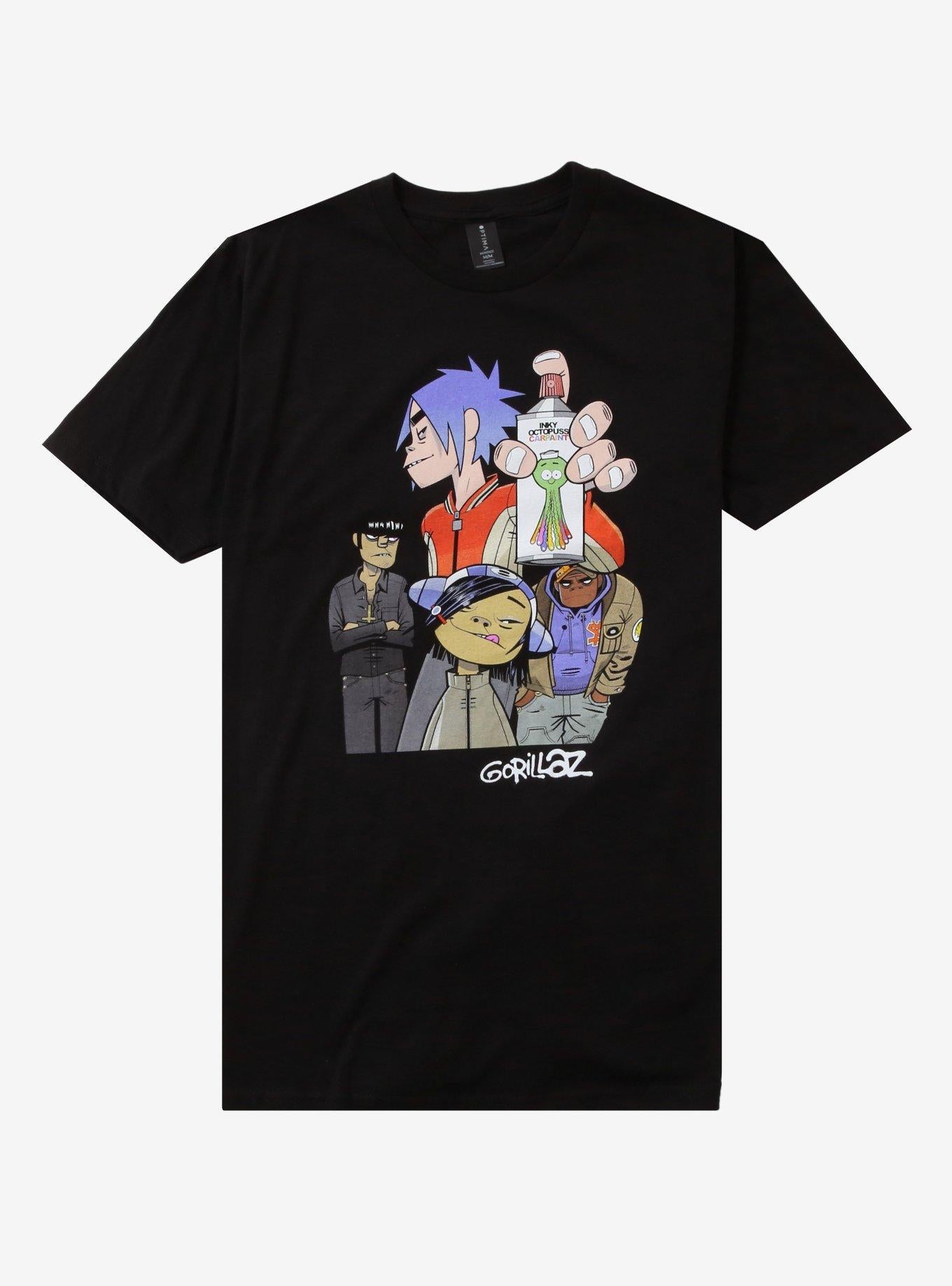 Gorillaz Group Poster T-Shirt
