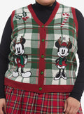 Her Universe Disney Mickey Mouse & Minnie Mouse Holiday Icons Girls Sweater Vest Plus Size | Trendy Graphic Tee | Casual Unisex T-shirt