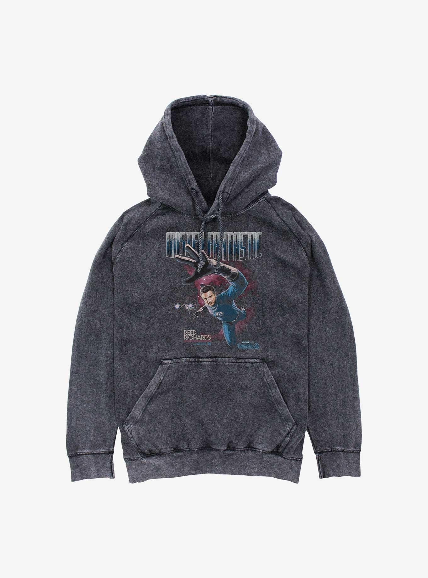 Marvel The Fantastic Four: First Steps Beyond Limits Mineral Wash Hoodie Hot Topic Exclusive