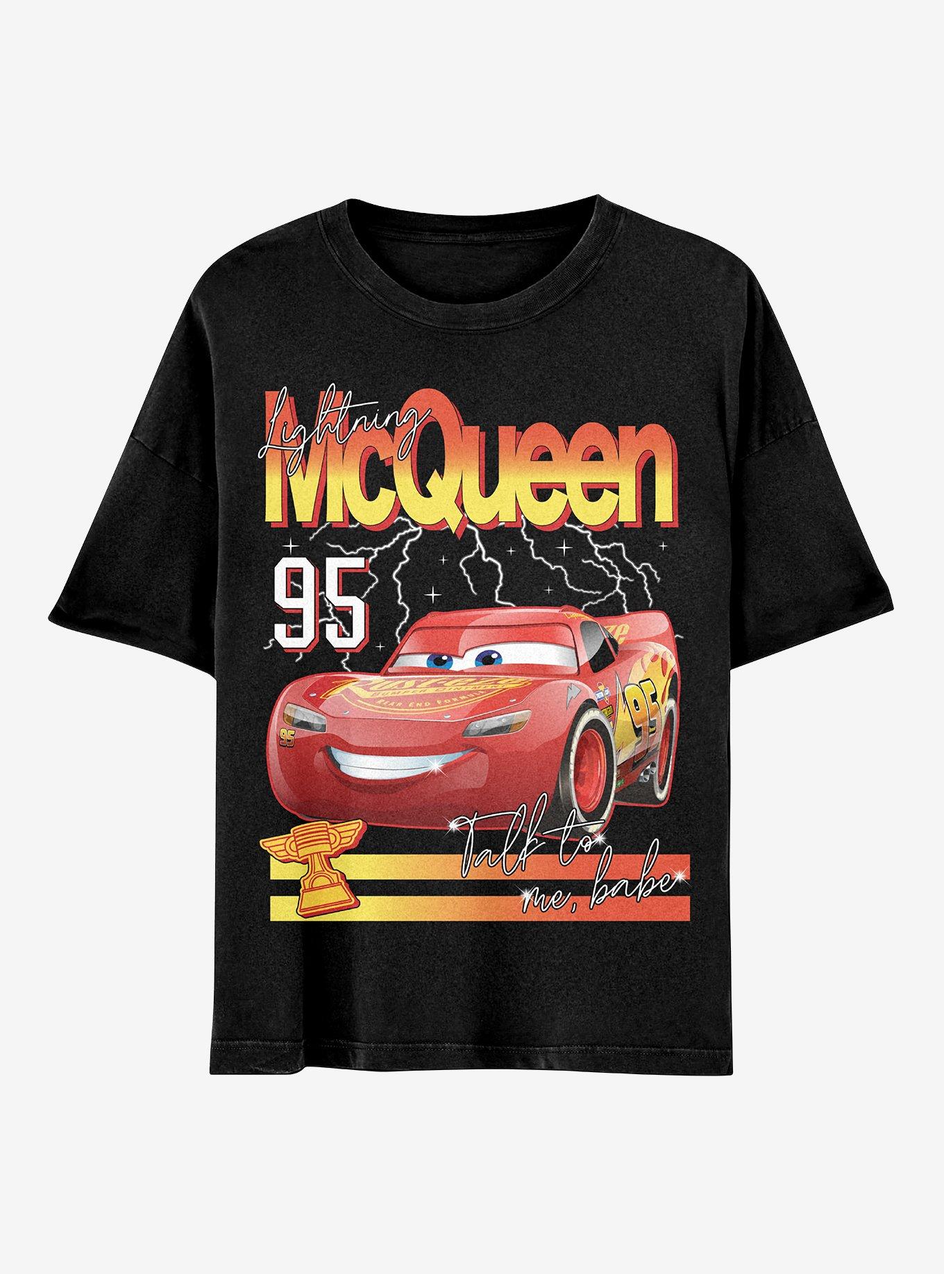 Disney Pixar Cars Lightning McQueen Racing T-Shirt | Graphic T-Shirt for Unisex