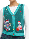 Cartoon Stitch Holiday Girls Sweater Vest Sweater Everyday Wear