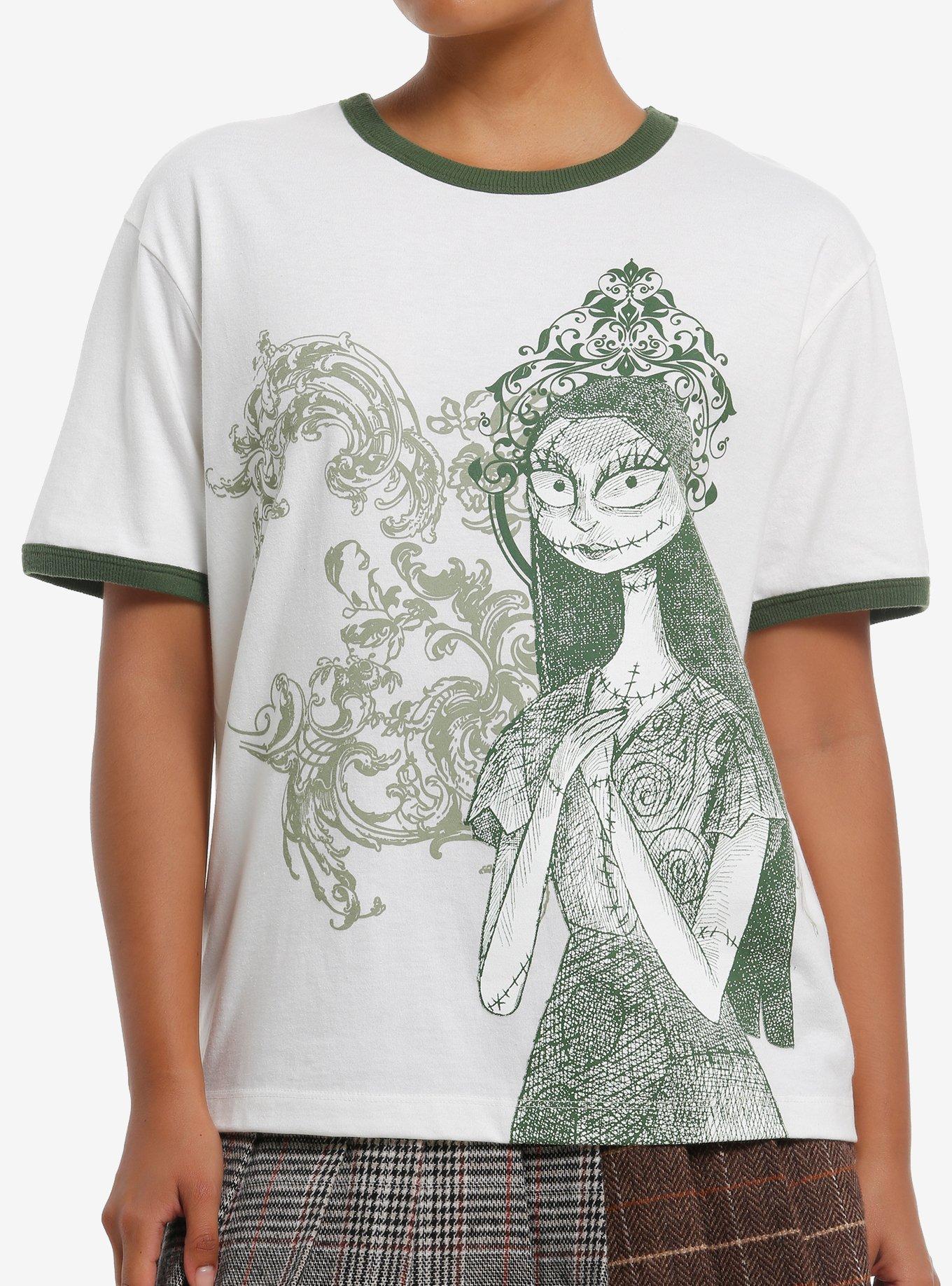 The Nightmare Before Christmas Sally Filigree Ringer TShirt Graphic Tee | Graphic Tee | Unisex Shirt | Premium Quality Apparel