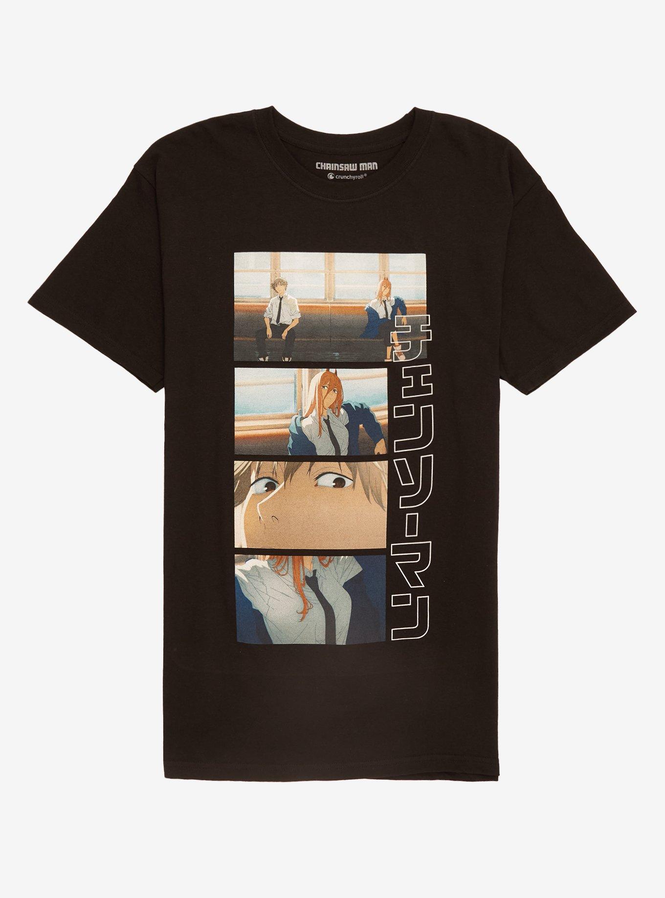 Chainsaw Man Power Denji Train Panels Shirt T Shirt Clean Design