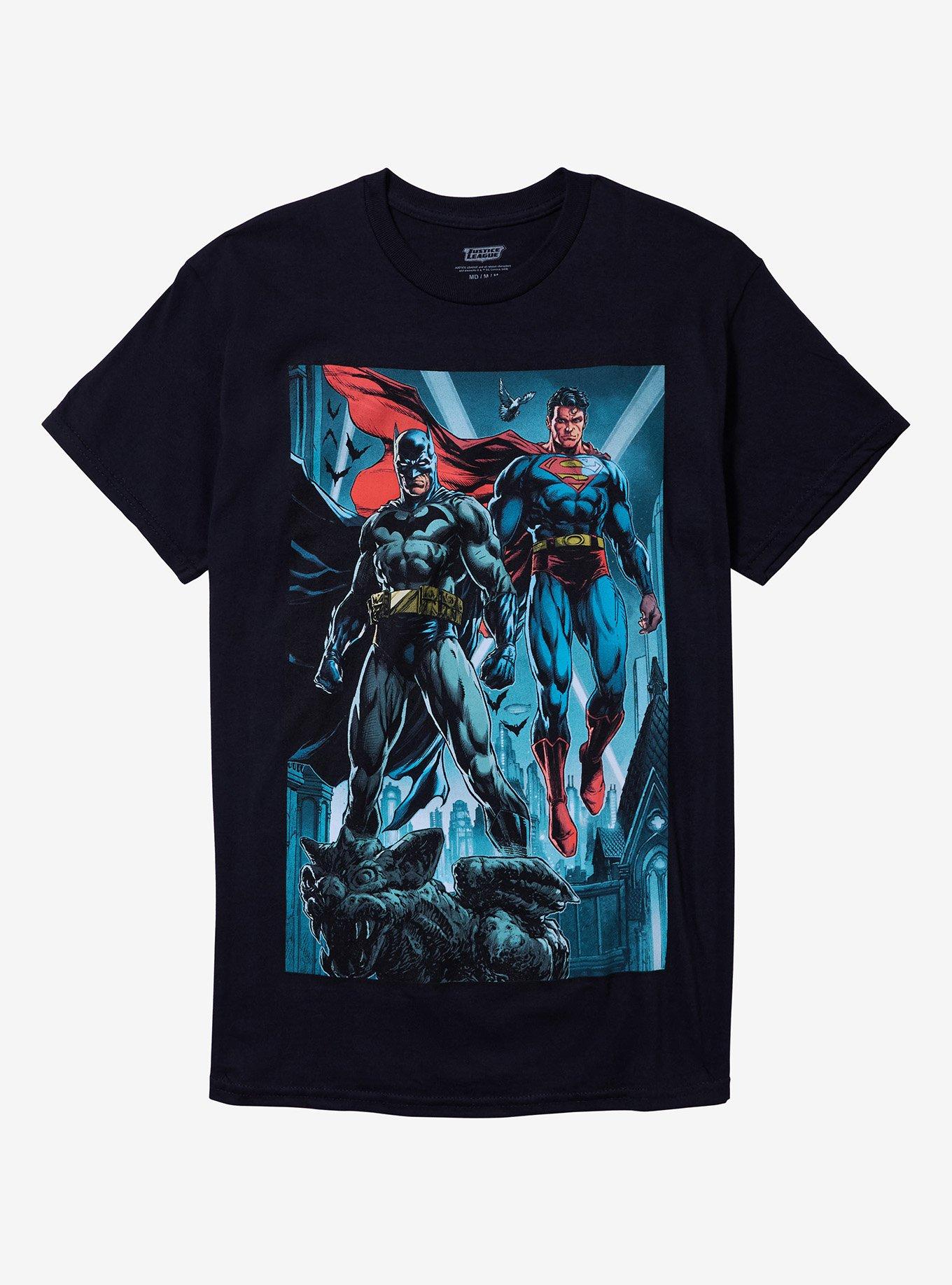 DC Comics Justice League Batman Superman T-Shirt | Graphic T-Shirt for Unisex