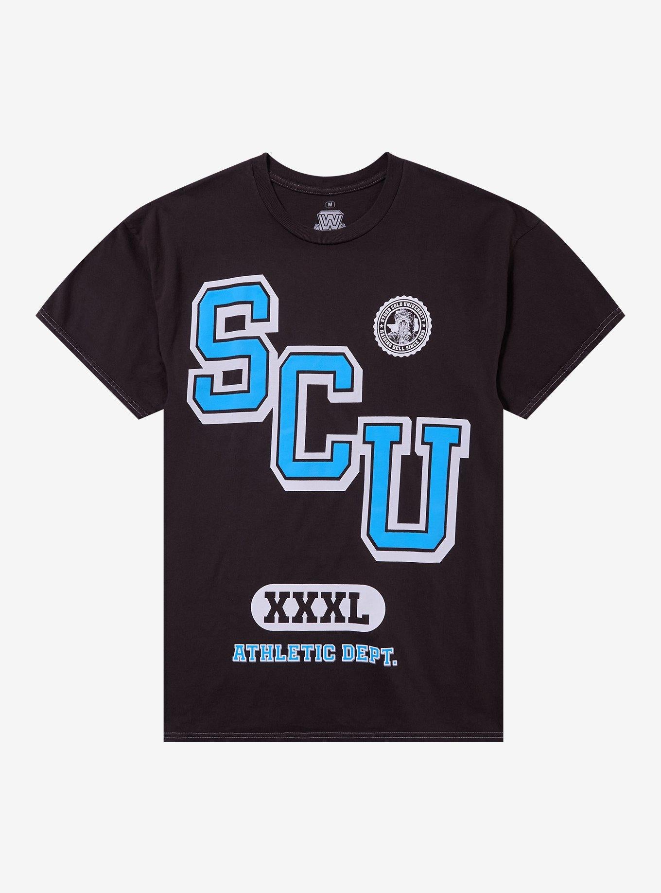 WWE Stone Cold University Varsity Shirt T Shirt Everyday Wear