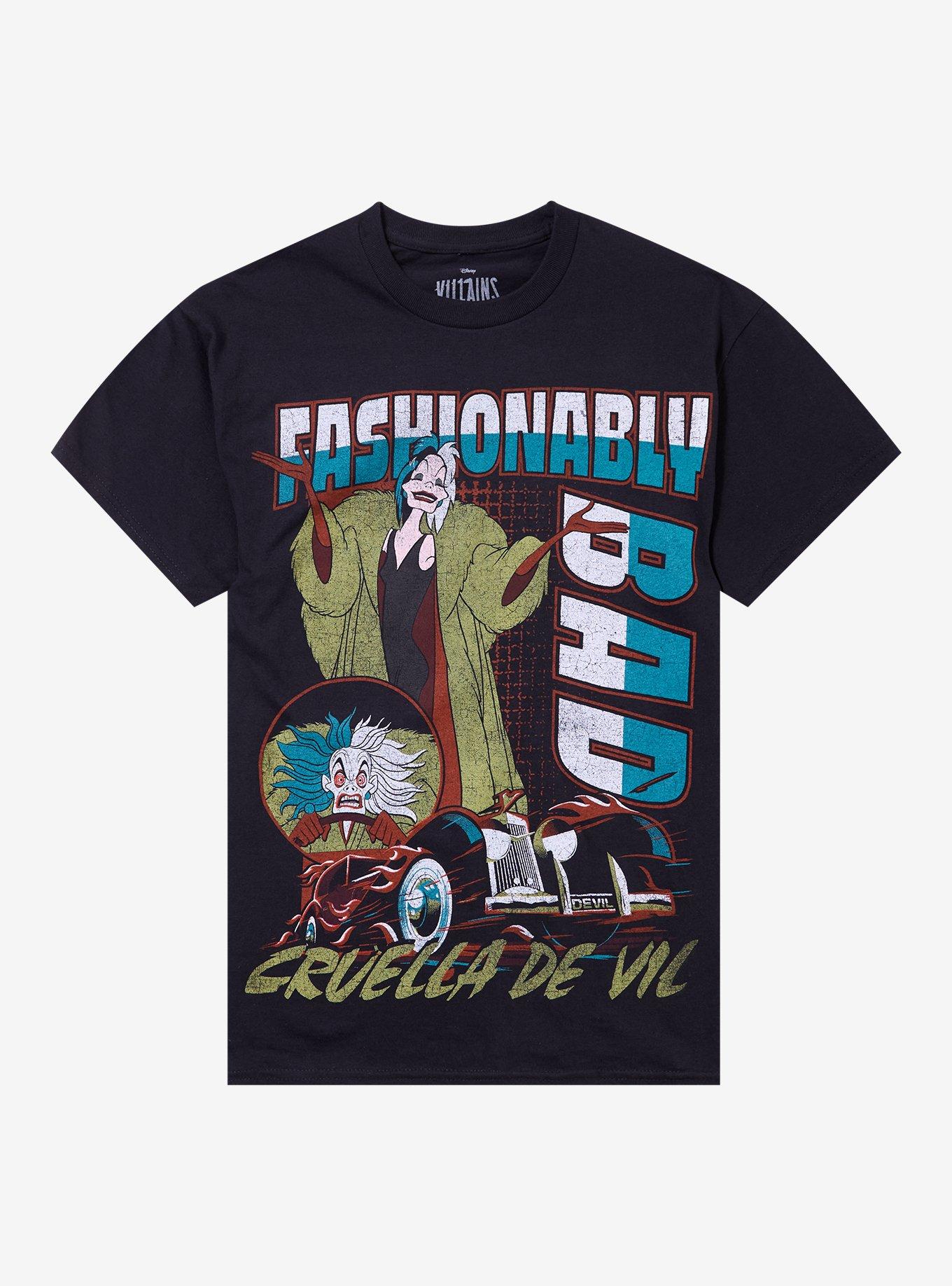 Disney 101 Dalmatians Cruella Collage T-Shirt | Graphic T-Shirt for Unisex