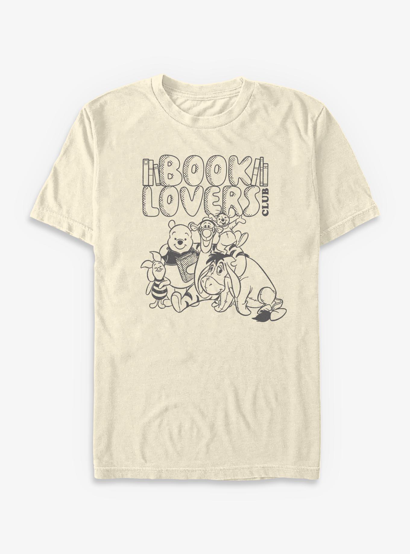 Cartoon Winnie The Pooh We Love Books Garment Dye Shirt T Shirt Gift Ready