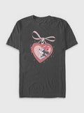Cartoon Minnie Mouse Minnie Heart Locket Shirt T Shirt Premium Quality