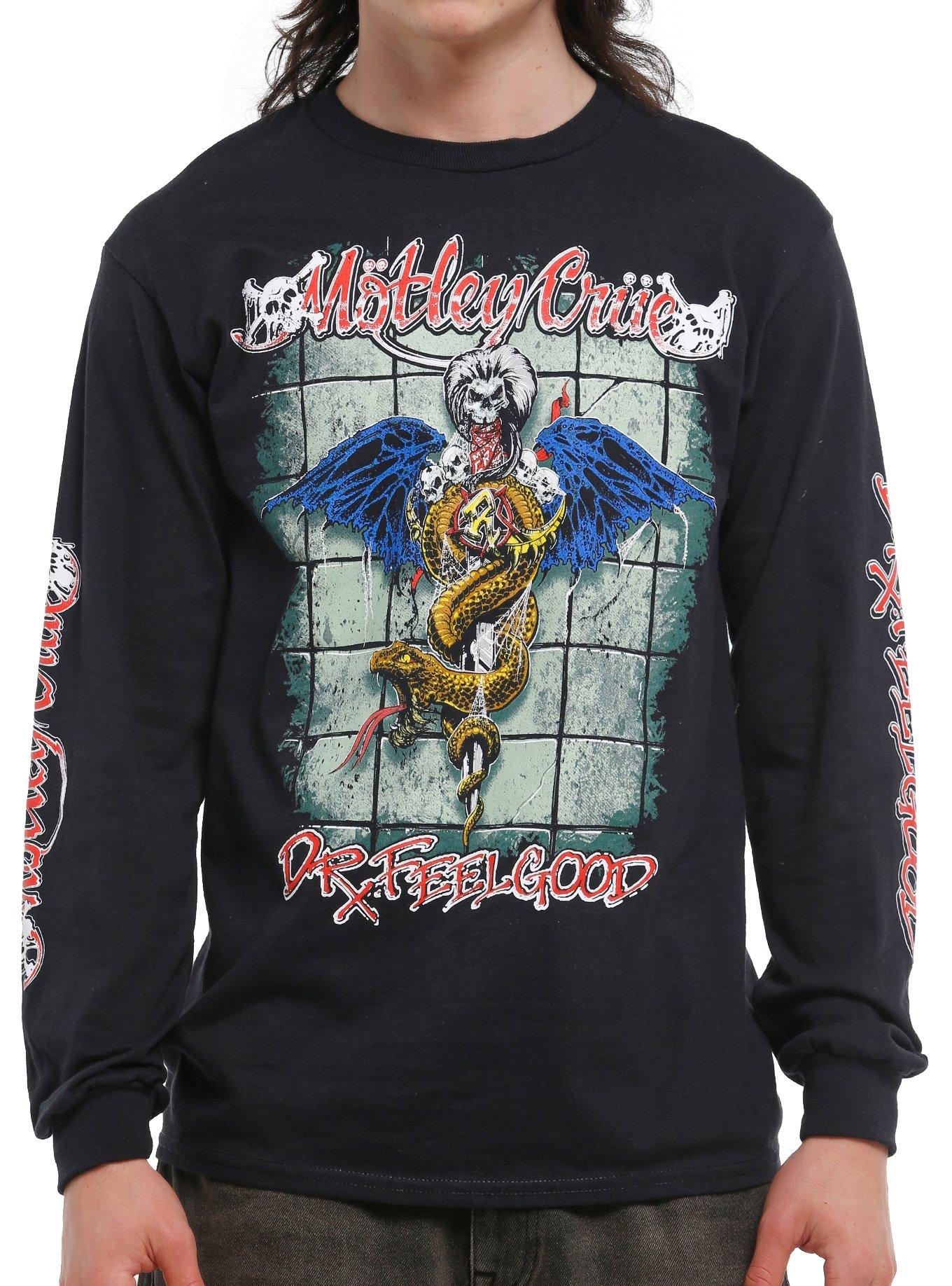 Motley Crue Dr Feelgood Long Sleeve Shirt Long Sleeve Tee US Trend