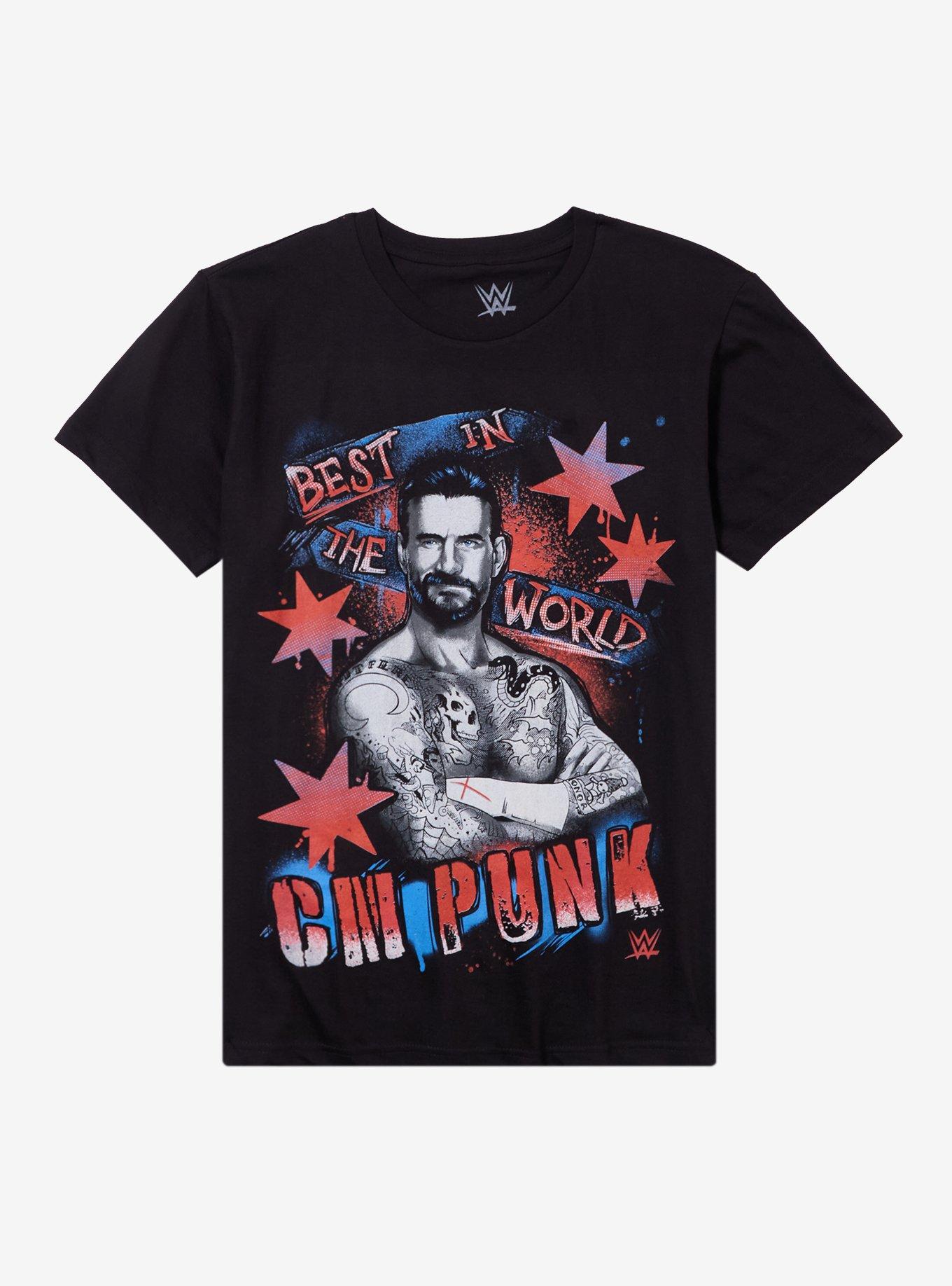 WWE CM Punk Portrait Shirt T Shirt Clean Design