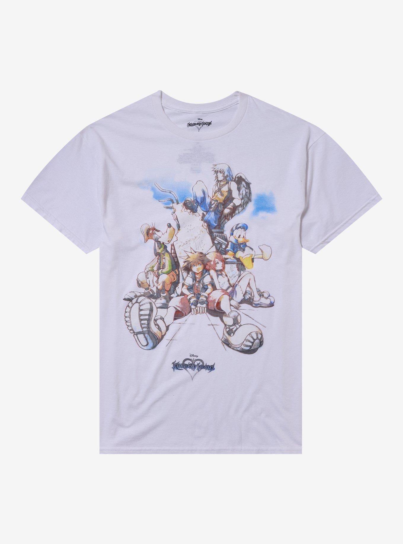 Kingdom Hearts Sketch Poster Shirt T Shirt Clean Design