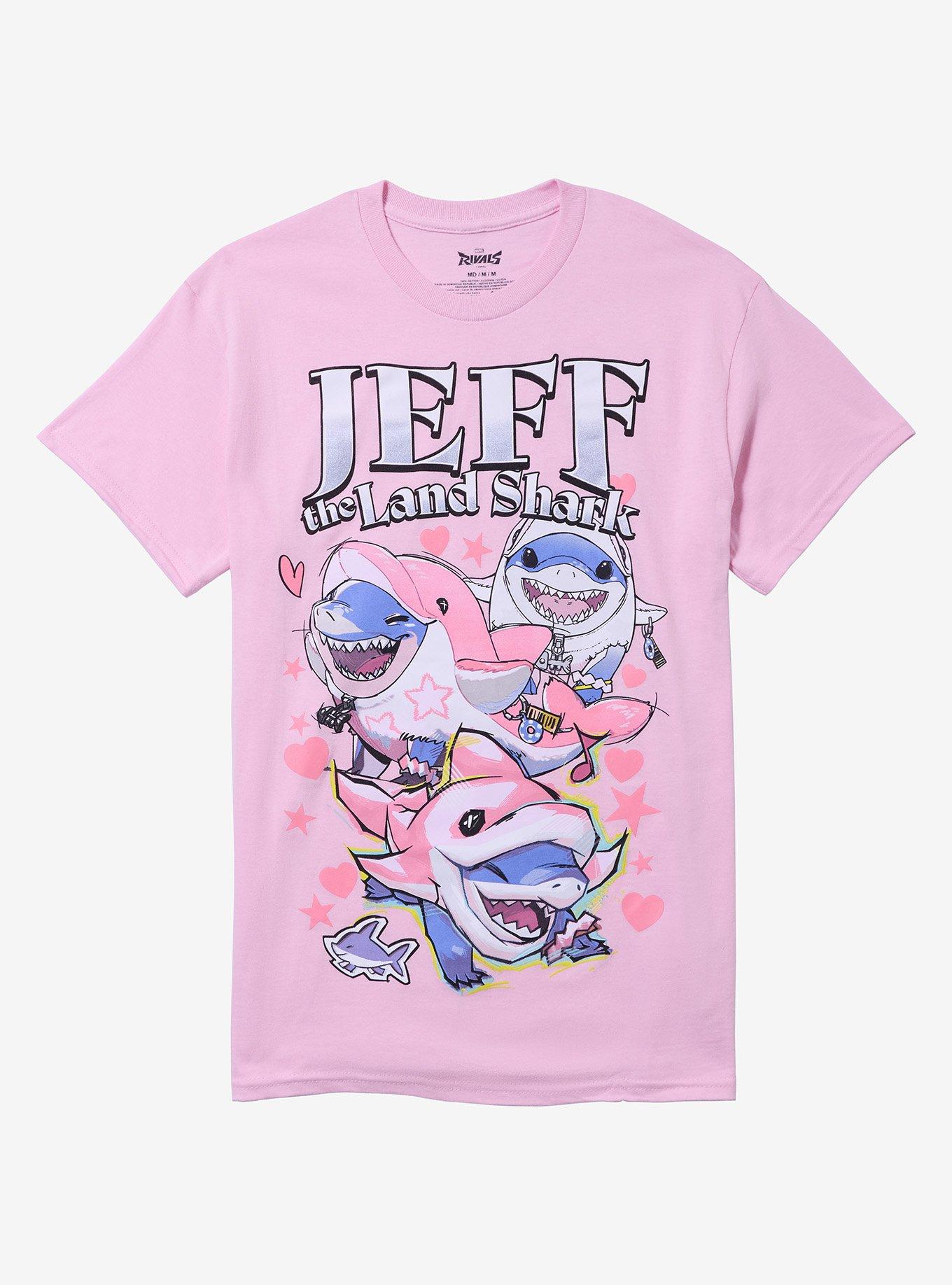 Marvel Rivals Jeff The Land Shark Hearts T-Shirt
