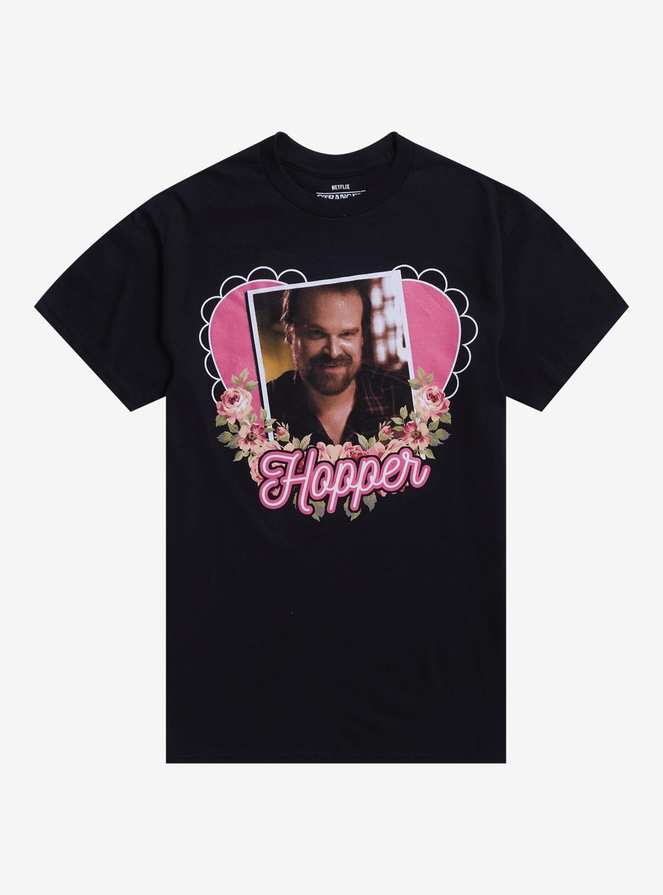 Stranger Things Hopper Heart Shirt T Shirt US Trend