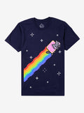 Nyan Cat Bit Night Shirt T Shirt US Trend