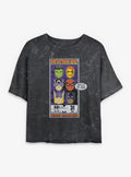 Marvel Heroic Halloween Girls Mineral Wash Crop T-Shirt