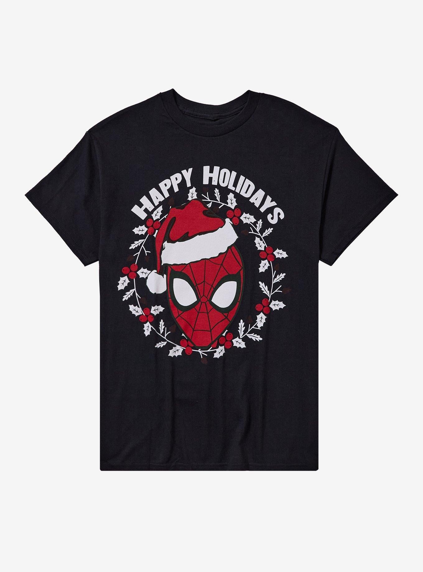 Spider Man Happy Holidays Shirt T Shirt Gift Ready