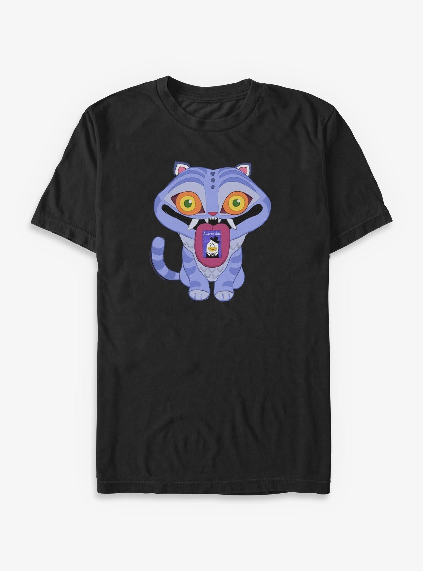 KPop Demon Hunters Chibi Derpy Save The Date Big Tall T-Shirt | Graphic T-Shirt for Unisex