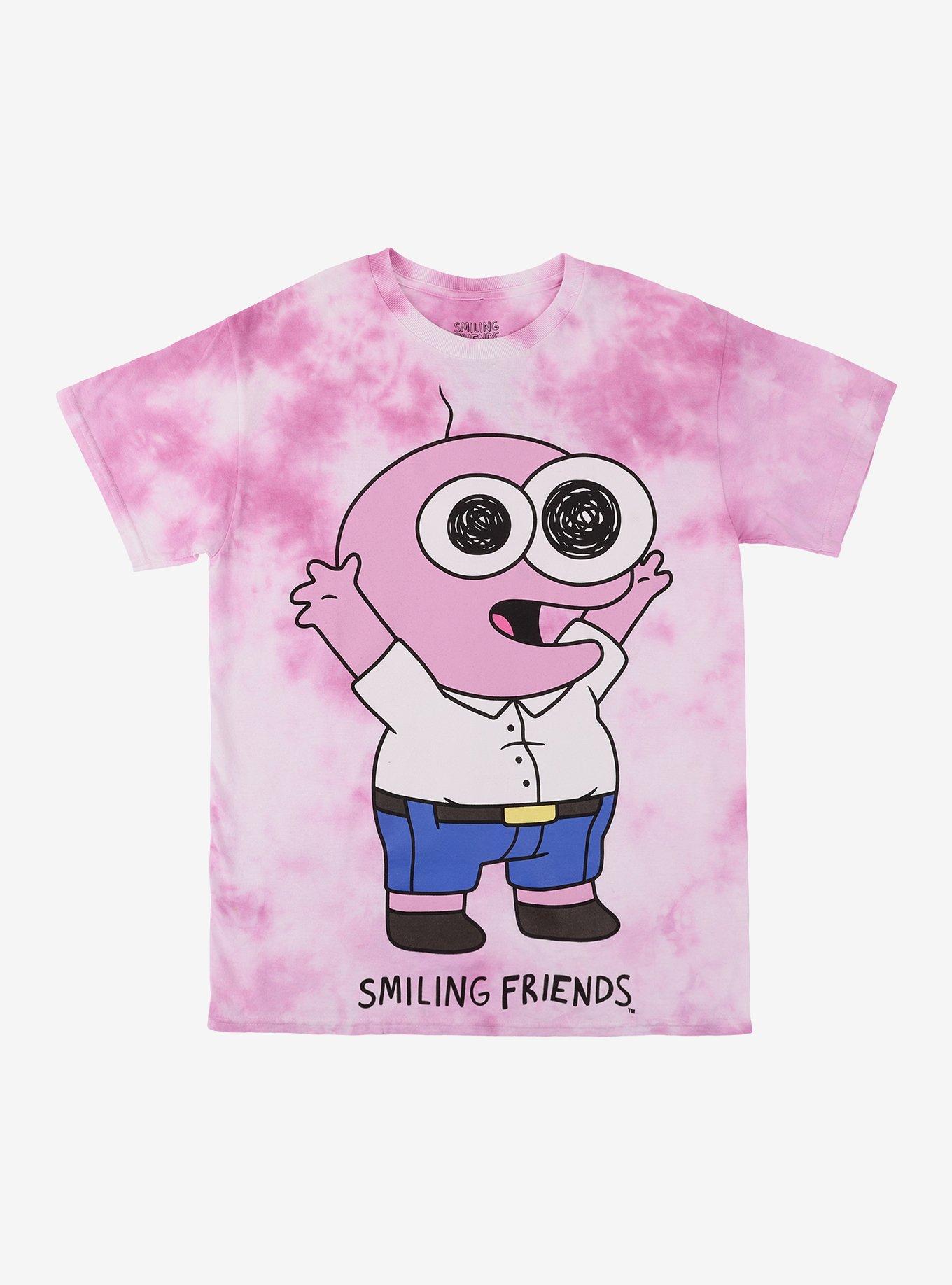 Smiling Friends Pim Pink Tie Dye Shirt T Shirt Gift Ready